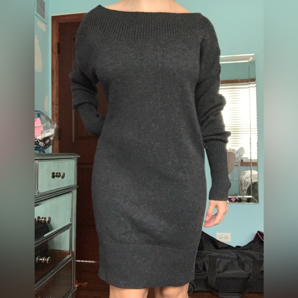 Intermix long sleeve sweater dress